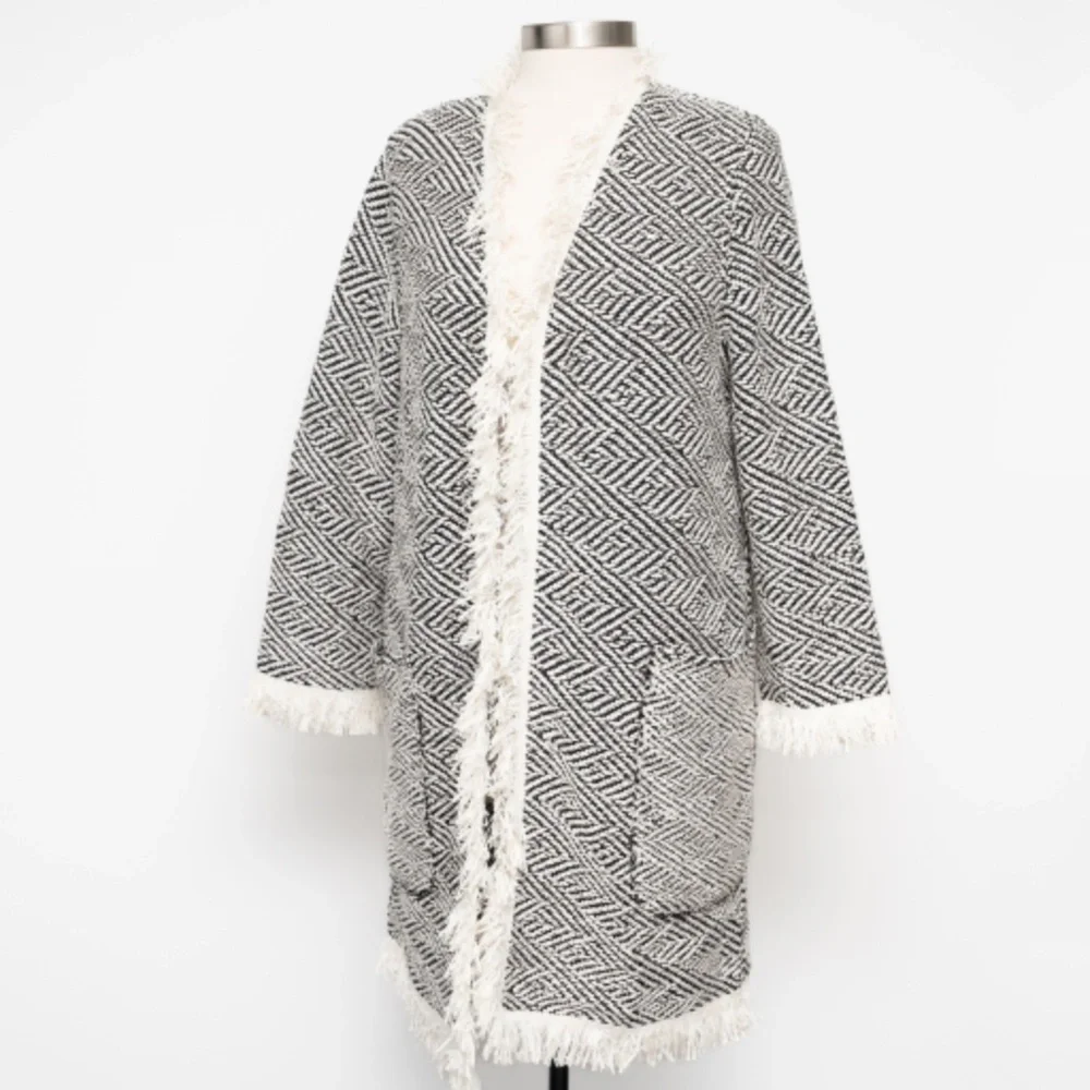 Bruno Manetti. Giacca Open‎ Duster Blazer.